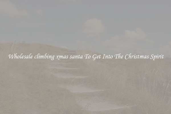 Wholesale climbing xmas santa To Get Into The Christmas Spirit