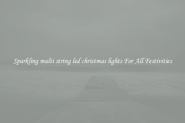 Sparkling multi string led christmas lights For All Festivities