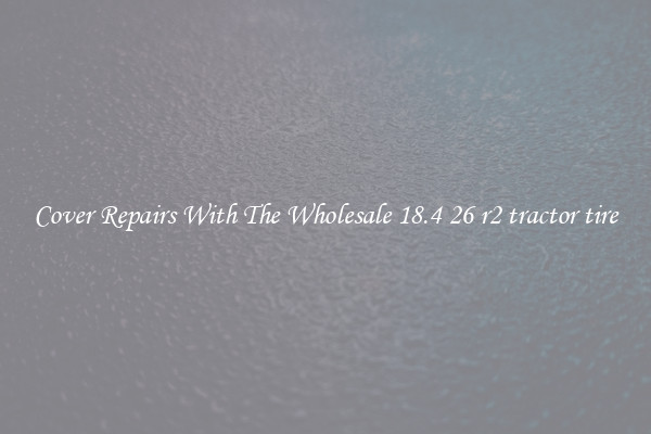  Cover Repairs With The Wholesale 18.4 26 r2 tractor tire 