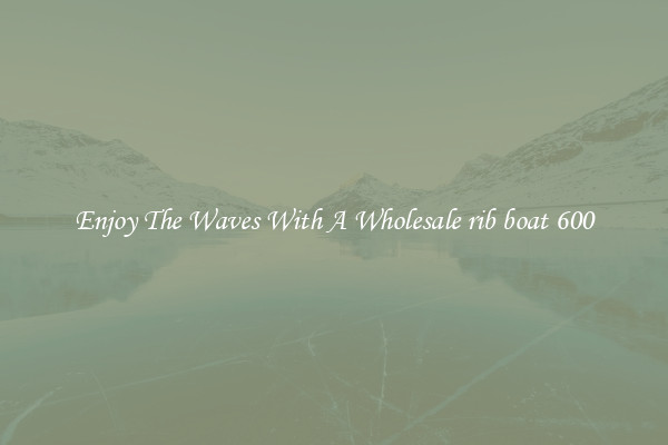 Enjoy The Waves With A Wholesale rib boat 600