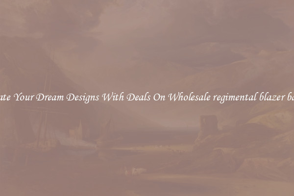 Create Your Dream Designs With Deals On Wholesale regimental blazer badge